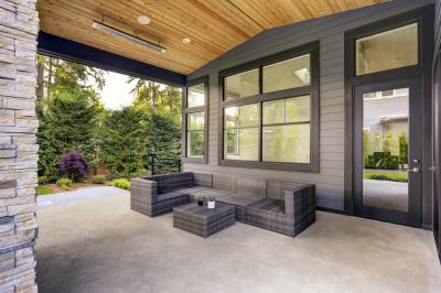 Concrete Deck with Roof!